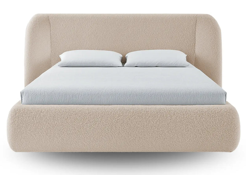 Beżowe Łóżko tapicerowane Rainbow I Heydoo.pl