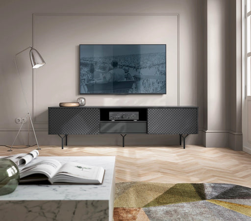 Rhea RTV C.RTV180 - Szafka RTV w nowoczesnym salonie z telewizorem