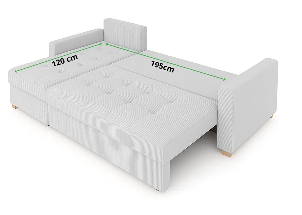 Powierzchnia spania narożnika Aoki