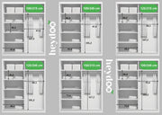 Wymiary wnętrza szafy ubraniowej 