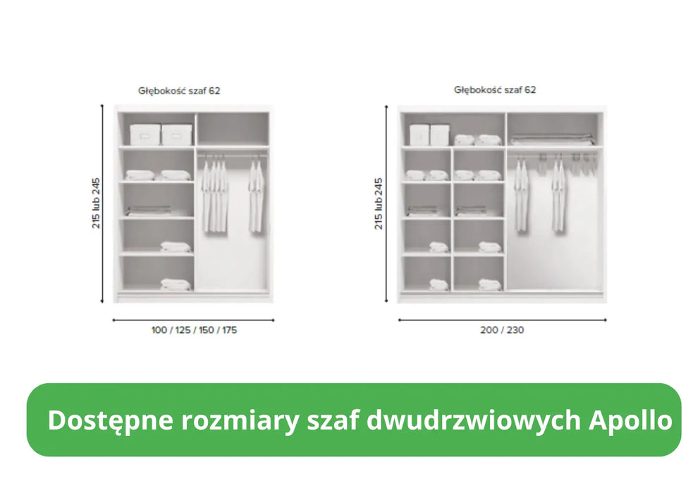 Przekrój szaf