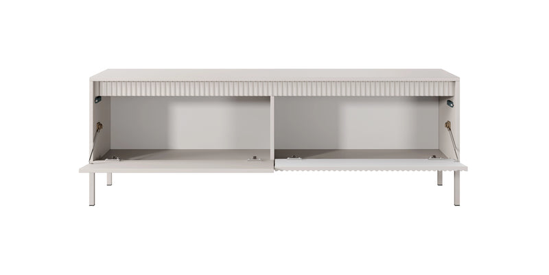 Tania i modna rtv w beżowym kolorze Skye z otwartymi drzwiami