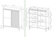 Wymiary komody Skye typ A