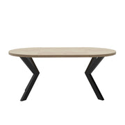 Okrągły stół rozkładany Loftwood – nowoczesny akcent w loftowym stylu rozłożony 2