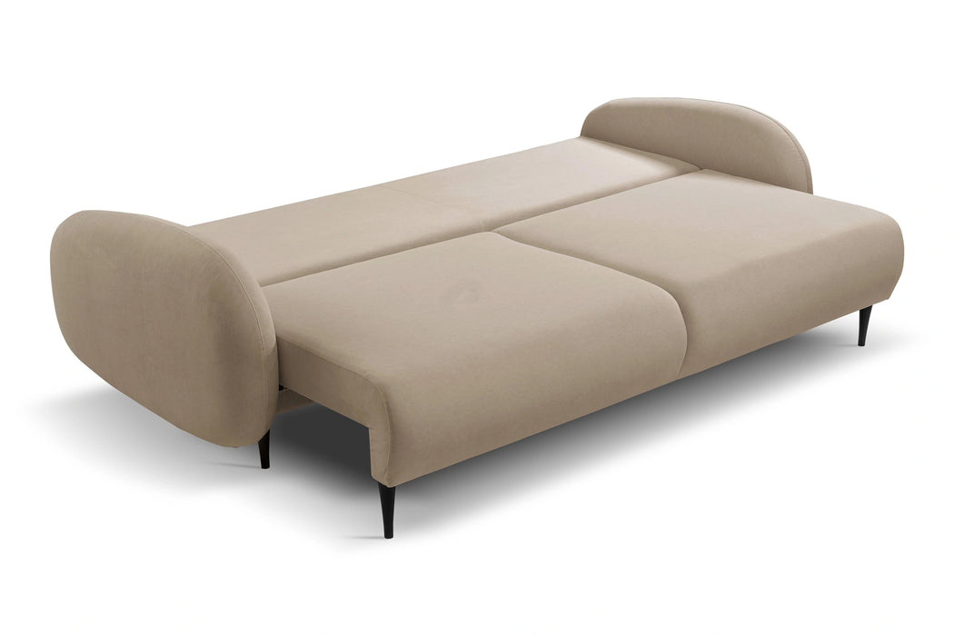 Rozłożona sofa z funkcją spania