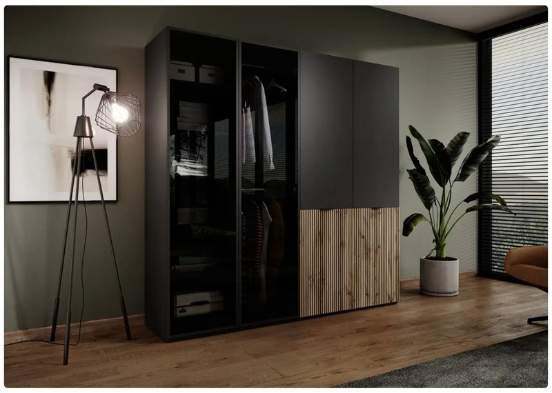 Szafa ubraniowa w zestawieniu z dwóch modułów.