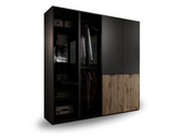 Szafa modułowa z półkami i przyciemnianym szkłem - Simplicity!