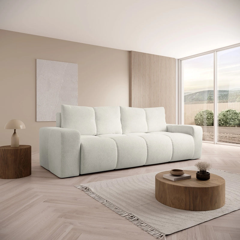 Stylowa sofa w nowoczesnym salonie