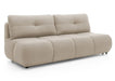 Beżowa sofa z pikami i funkcją spania