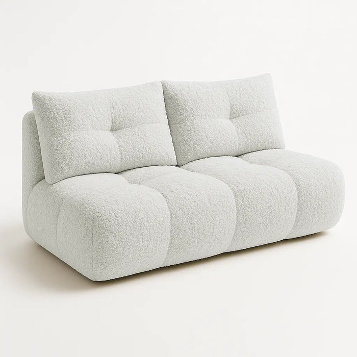 Modna sofa z funkcją spania Mexx - tkanina Boucle