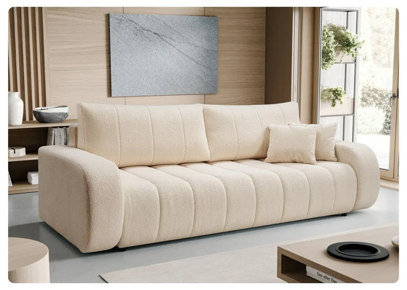 Sofa Bali z funkcją spania - kremowa