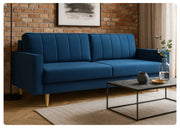 Granatowa sofa Bianka w modnej aranżacji