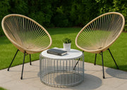 Krzesło ogrodowe Sonic beżowe w modnej aranżacji