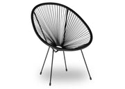 Krzesło ogrodowe Sonic w kolorze czarnym