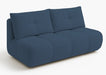 Granatowa sofa Mexx z pojemnikiem