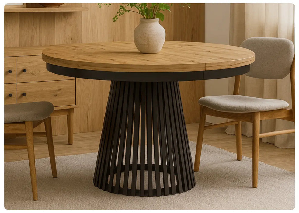 Stół Garda Arisan/czarny w modnym salonie