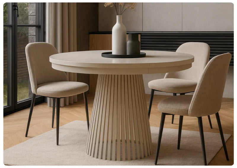 Stół kaszmir okrągły rozkładany Garda Jarstol