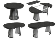 Opcje rozłożenia czarnego stołu garda