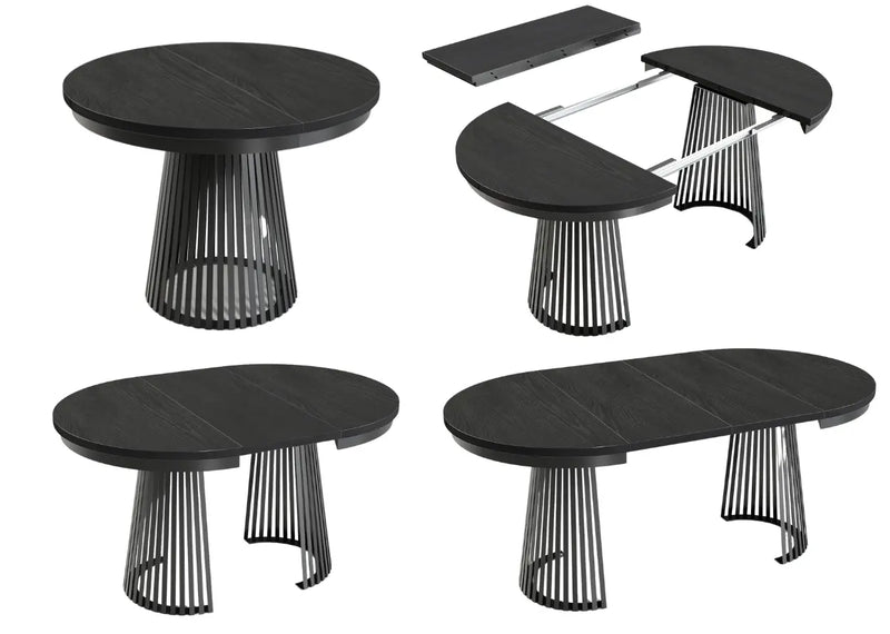 Opcje rozłożenia czarnego stołu garda