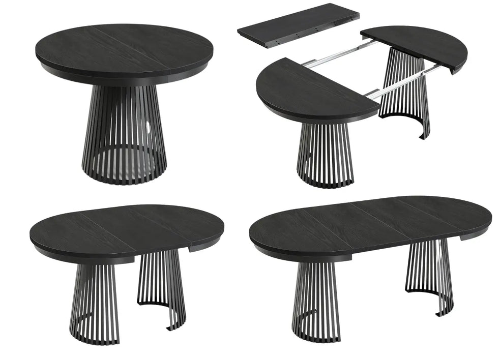 Opcje rozłożenia czarnego stołu garda