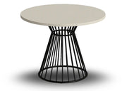 Okrągły stół w kolorze karzmiru