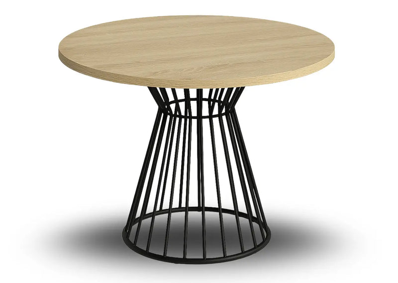 Stół okrągły w kolorze sonoma