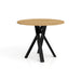 Stół Iberis z czarną noga i blatem Hikora