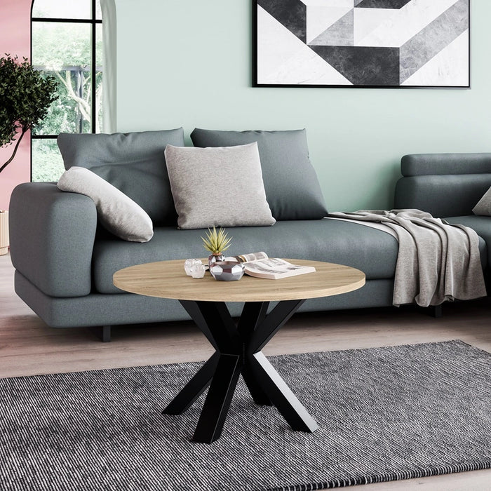 Stolik kawowy Nox - Nowoczesny design i funkcjonalność sonoma w aranżacji