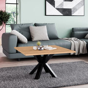 Stolik kawowy – elegancja w nowoczesnym stylu loft craft złoty w aranżacji.