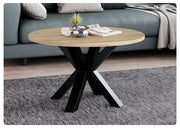 Okrągły stolik kawowy nox w salonie