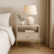 Stolik nocny z lampką S54