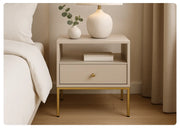 Beżowy stolik nocny Mono S54