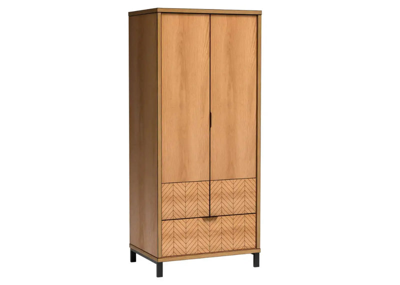 Szafa z szufladą w klasycznym kolorze.