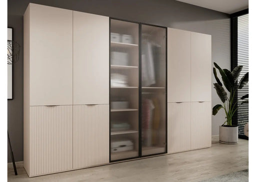 Beżowa szafa modułowa 