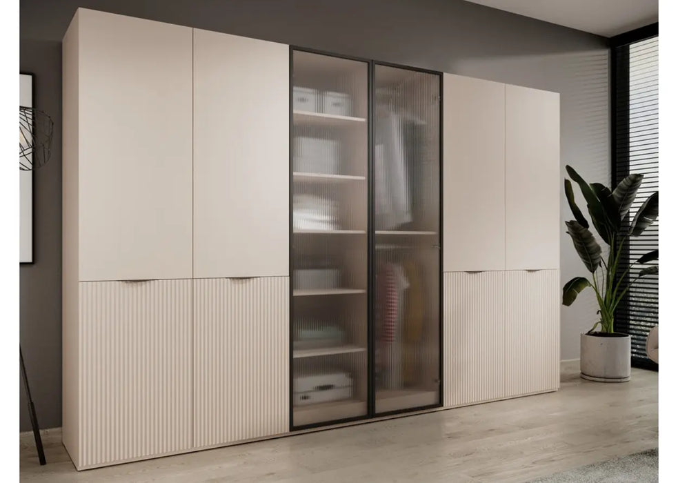 Beżowa szafa modułowa 