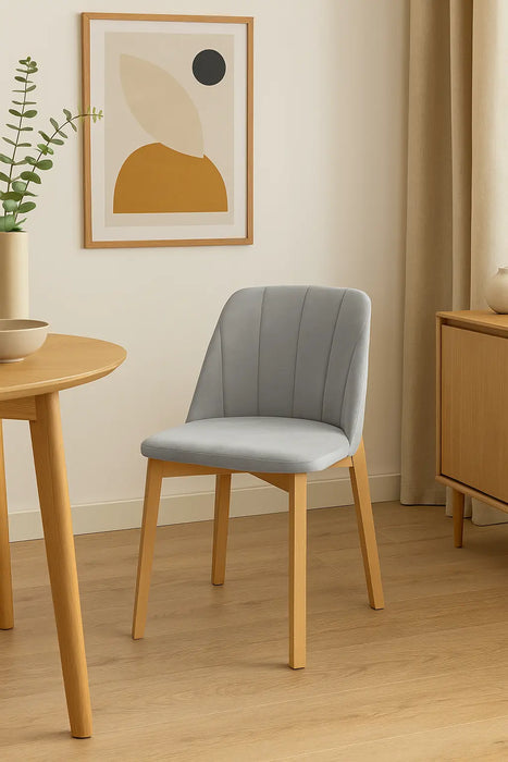 Krzesło Latte w szarej tkaninie