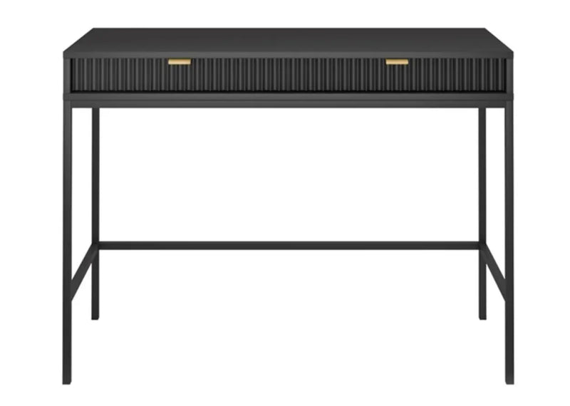 Czarna toaletka z szufladami w niskiej cenie