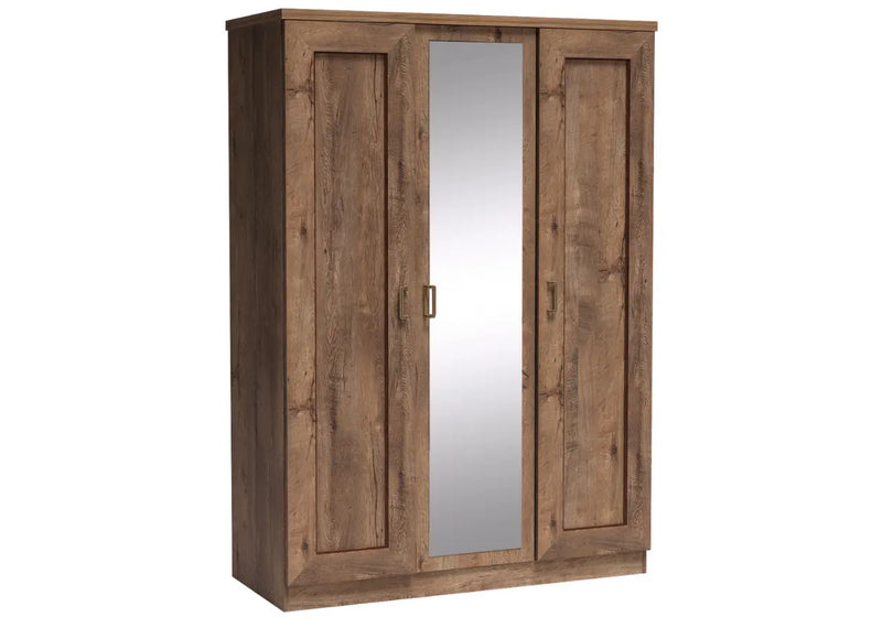 Szafa w stylu angielskim z lustrem i wieszakami