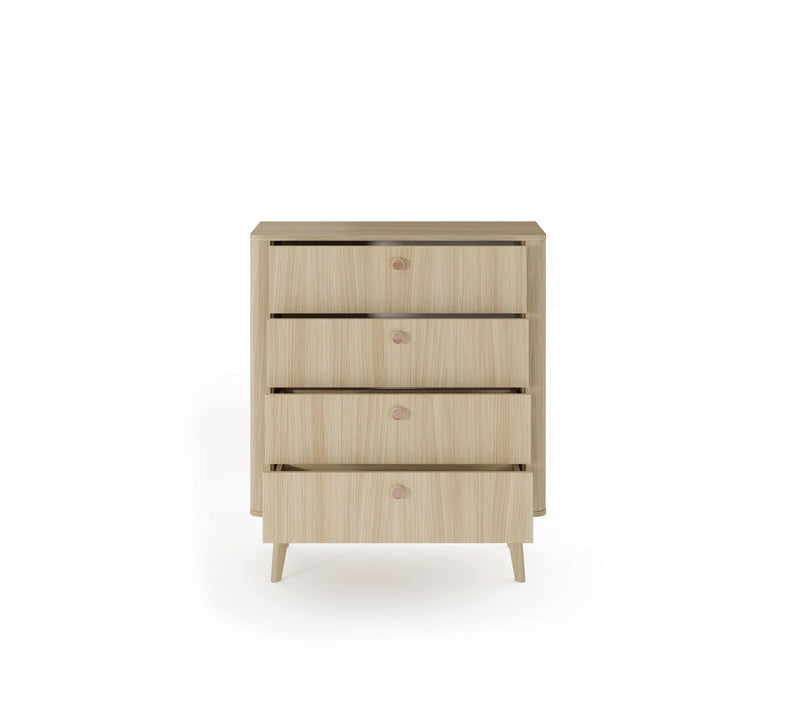 Komoda Viano B z wysuniętymi czteroma szufladami