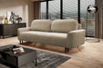 Piękna sofa w modnym kolorze w stylowym salonie
