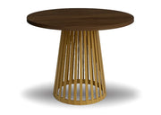 Stół Vivo z blatem lefkas i złota nogą