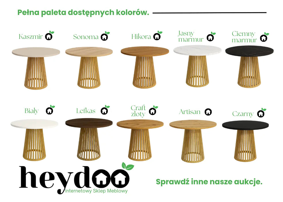 Stół Viero ze złotą lamelową nogą – nowoczesny design i funkcjonalność