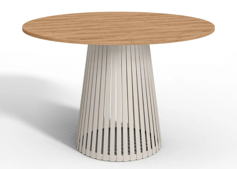 Stół okrągły Viero, hikora blat i kaszmirowa noga! Heydoo.pl