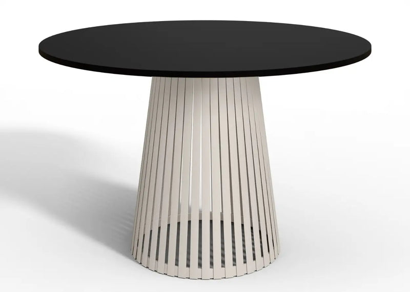 Stół okrągły Viero, czarny blat i kaszmirowa noga! Heydoo.pl