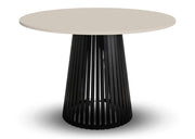 Stół okrągły Viero, kaszmirowy blat i czarna noga! Heydoo.pl