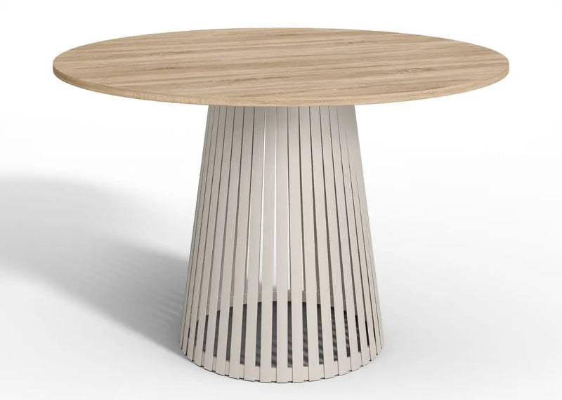Stół okrągły Viero, blat sonoma i kaszmirowa noga! Heydoo.pl