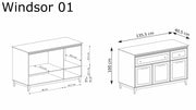 Komoda Windsor W‑1 wymiary I Heydoo.pl