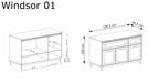 Komoda Windsor W‑1 wymiary I Heydoo.pl