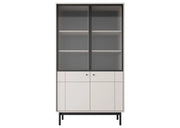 Witryna w stylu Japandii w kolorze beżowym