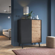 Nowoczesne wnętrze z komodą Wild D.AC104, umieszczoną w salonie z eleganckimi dekoracjami